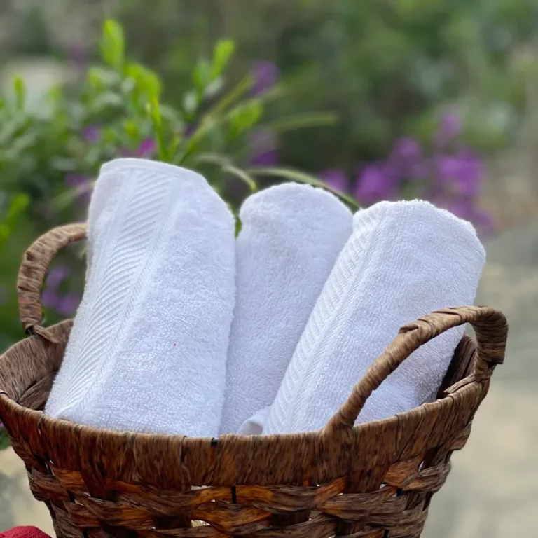 Italian Face Towels Navy White