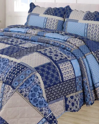 Salvia Quilted Bedspread Set