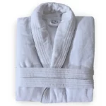 White Velour Bathrobe - Unisex